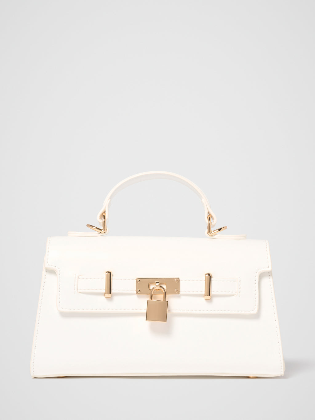 Liana Lock Detail Top Handle Bag