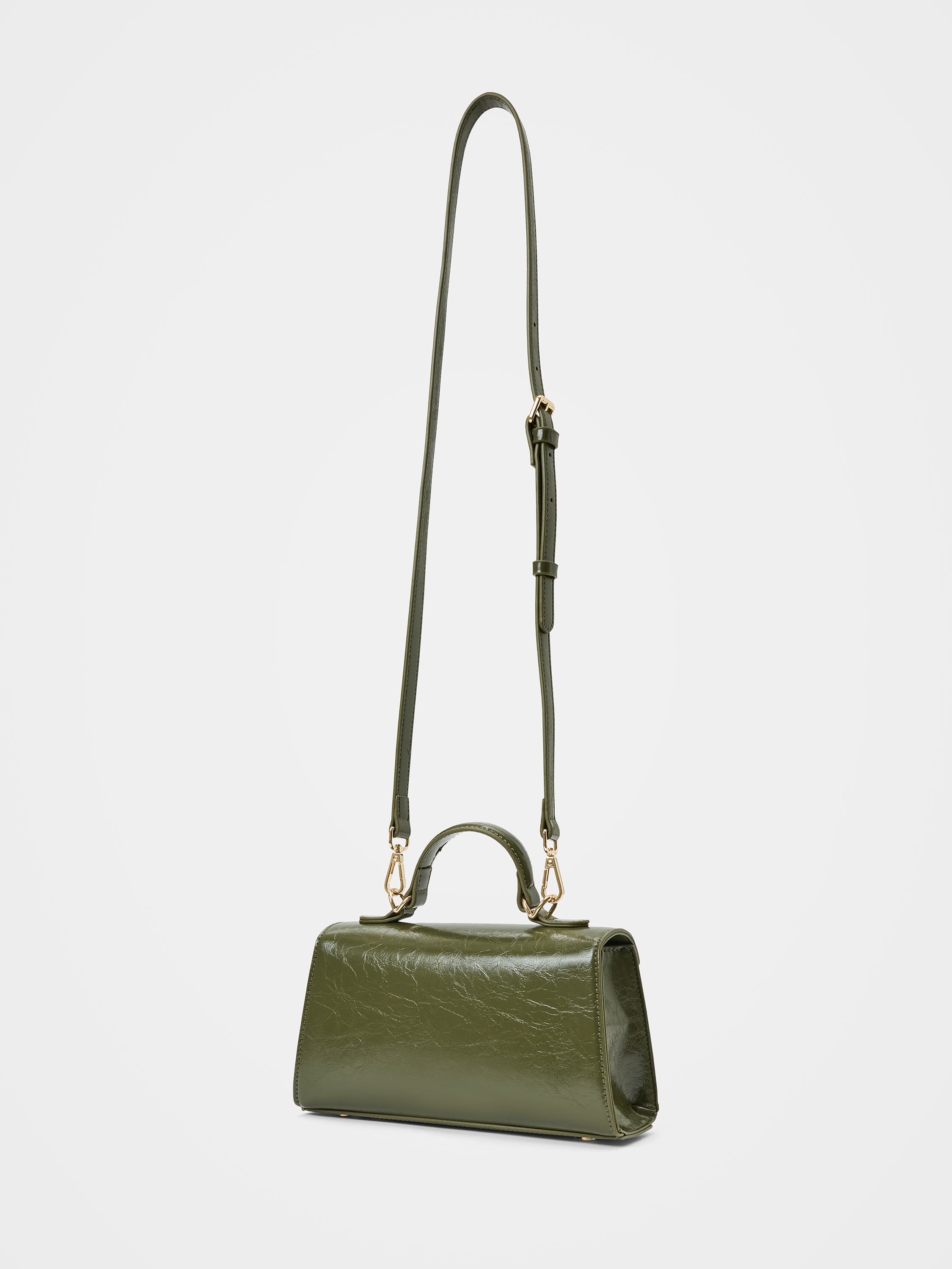 Liana Lock Detail Top Handle Bag