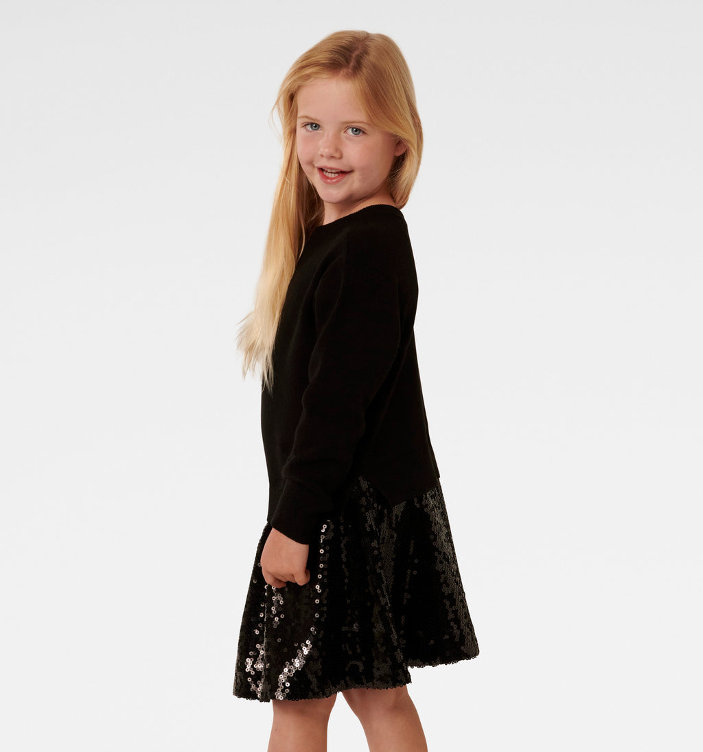 Valeria Girls Splice Kn Dress