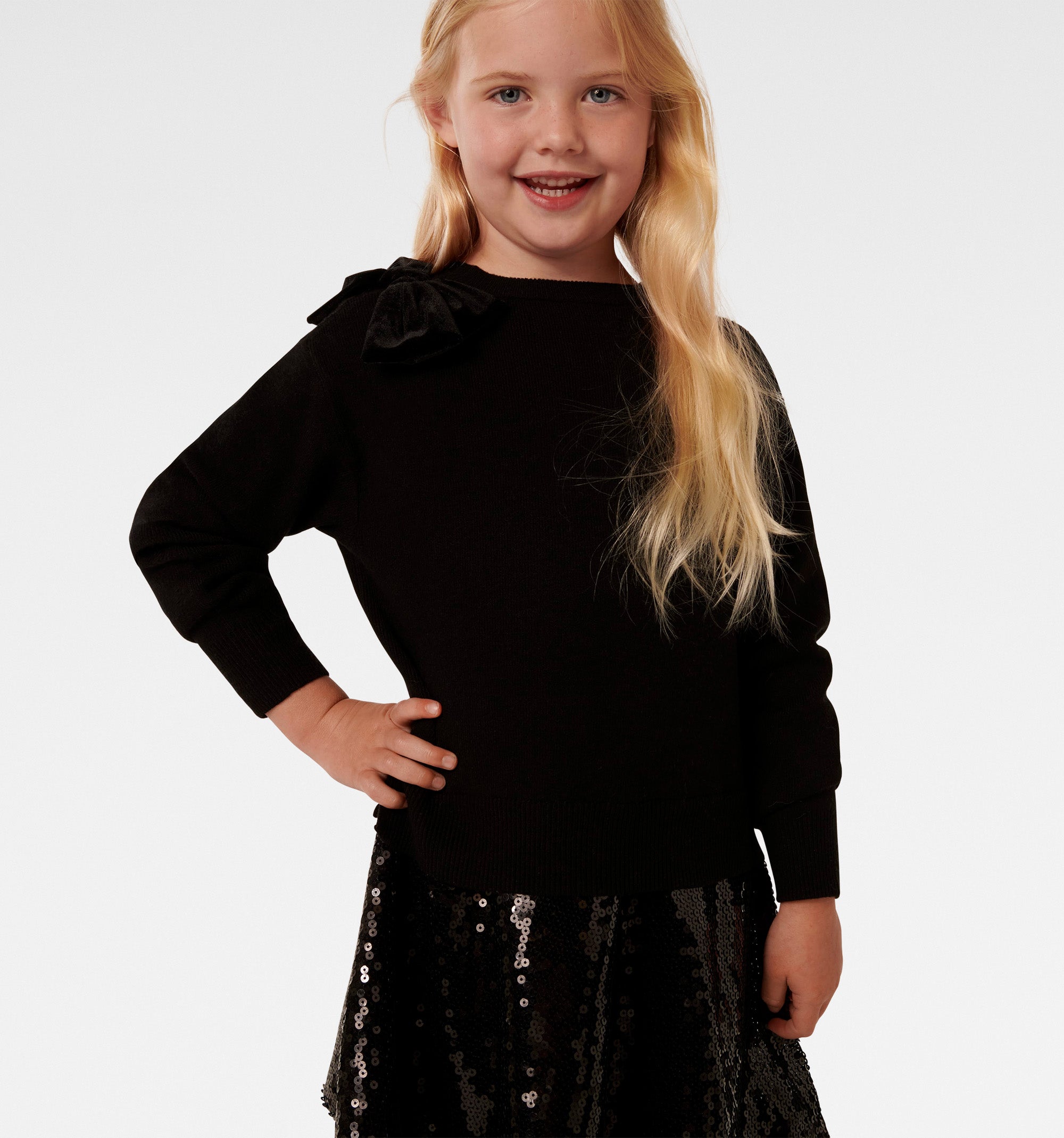 Valeria Girls Splice Kn Dress