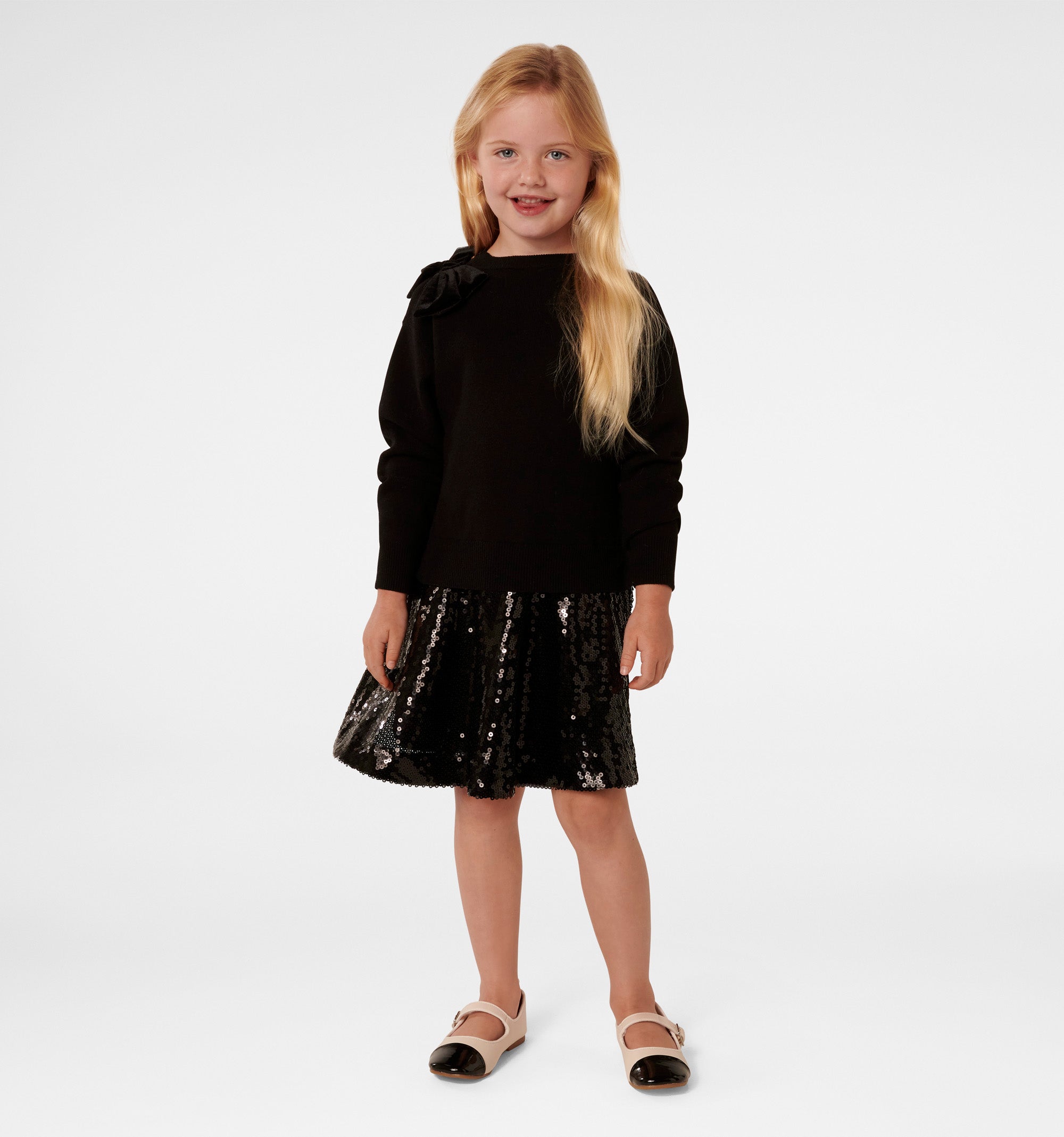 Valeria Girls Splice Kn Dress
