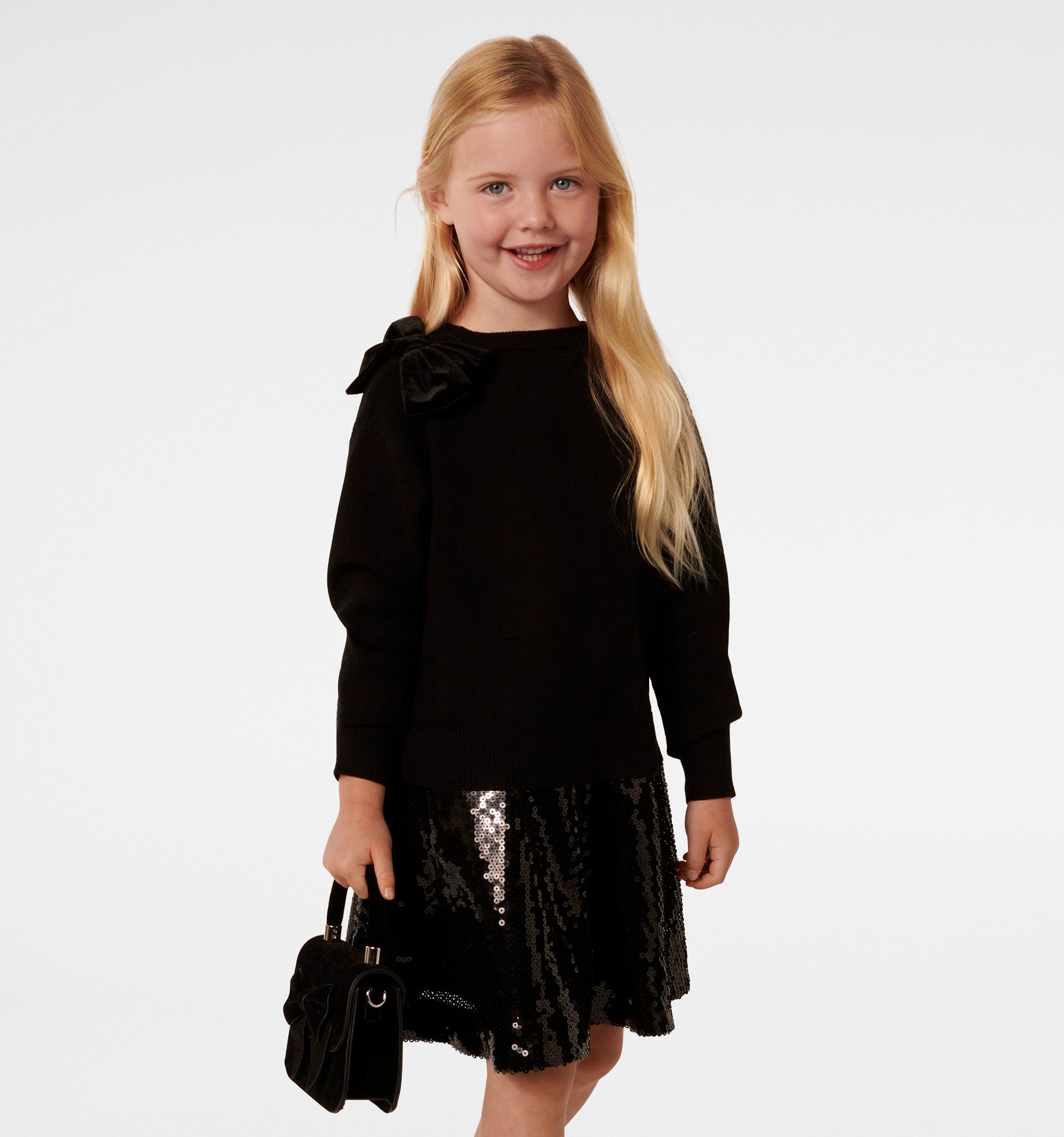 Valeria Girls Splice Kn Dress