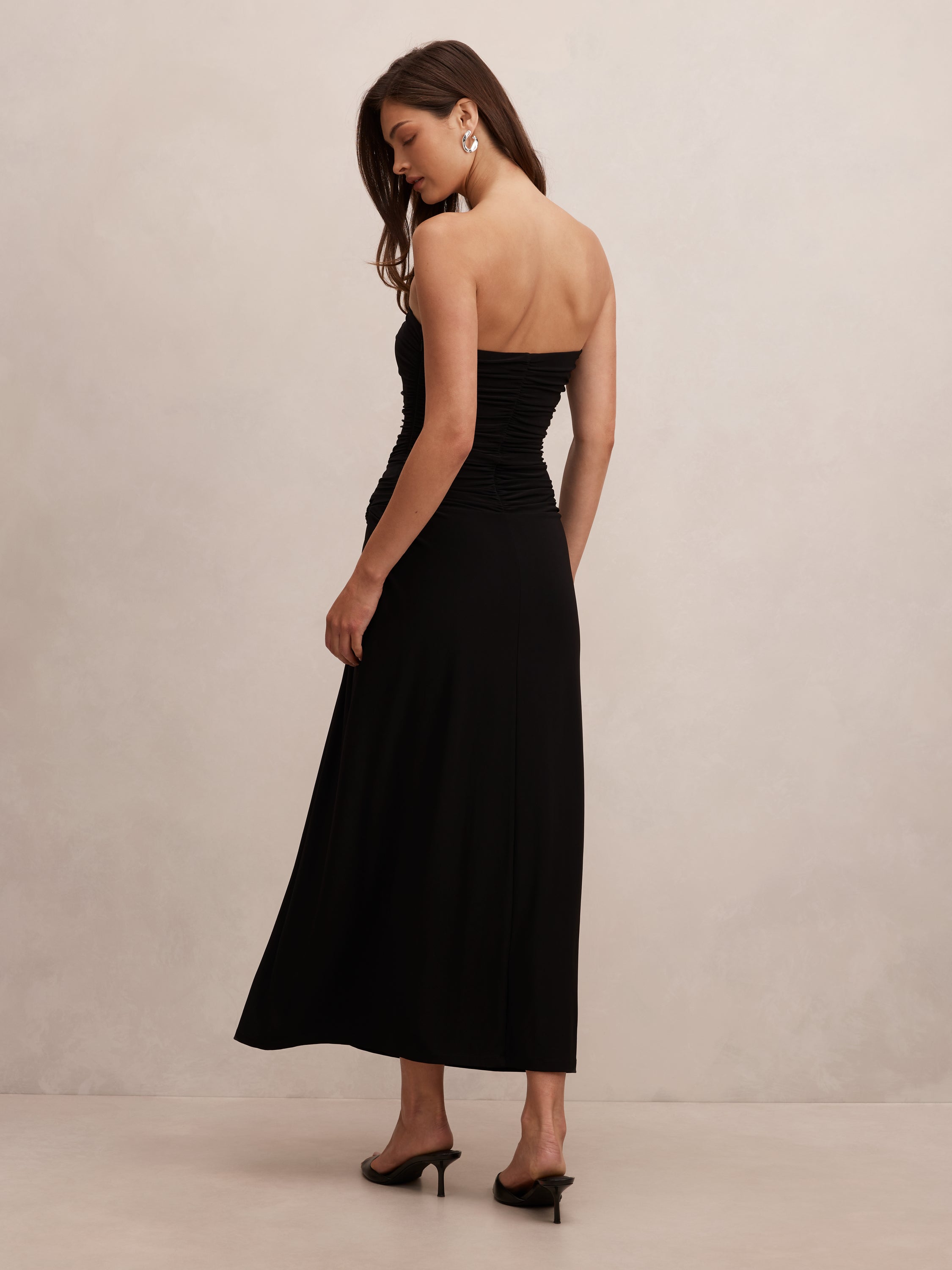 Keely Strapless Jersey Maxi Dress
