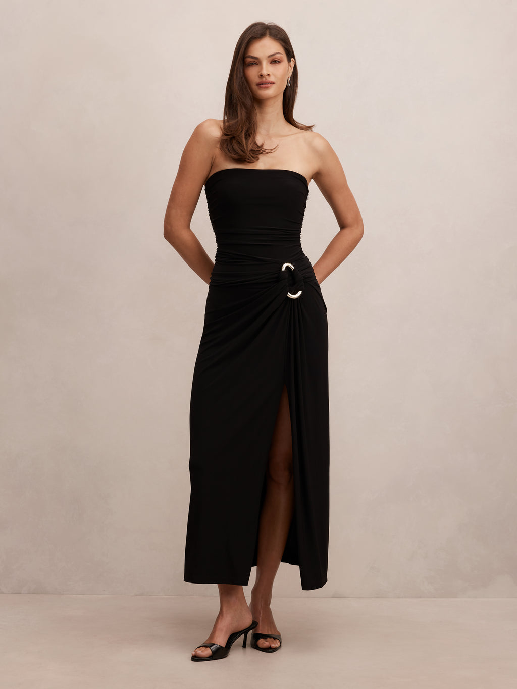 Keely Strapless Jersey Maxi Dress