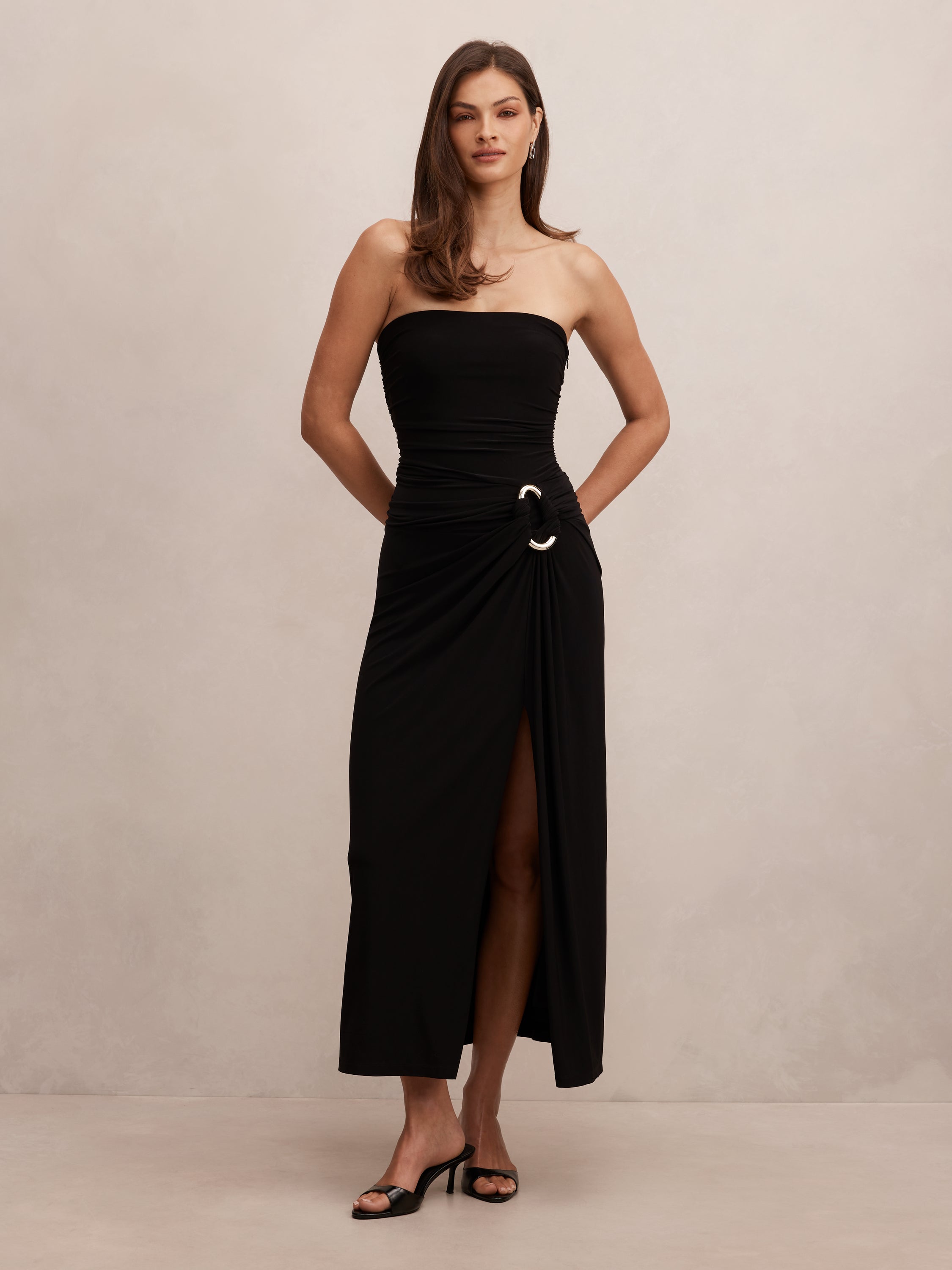 Keely Strapless Jersey Maxi Dress