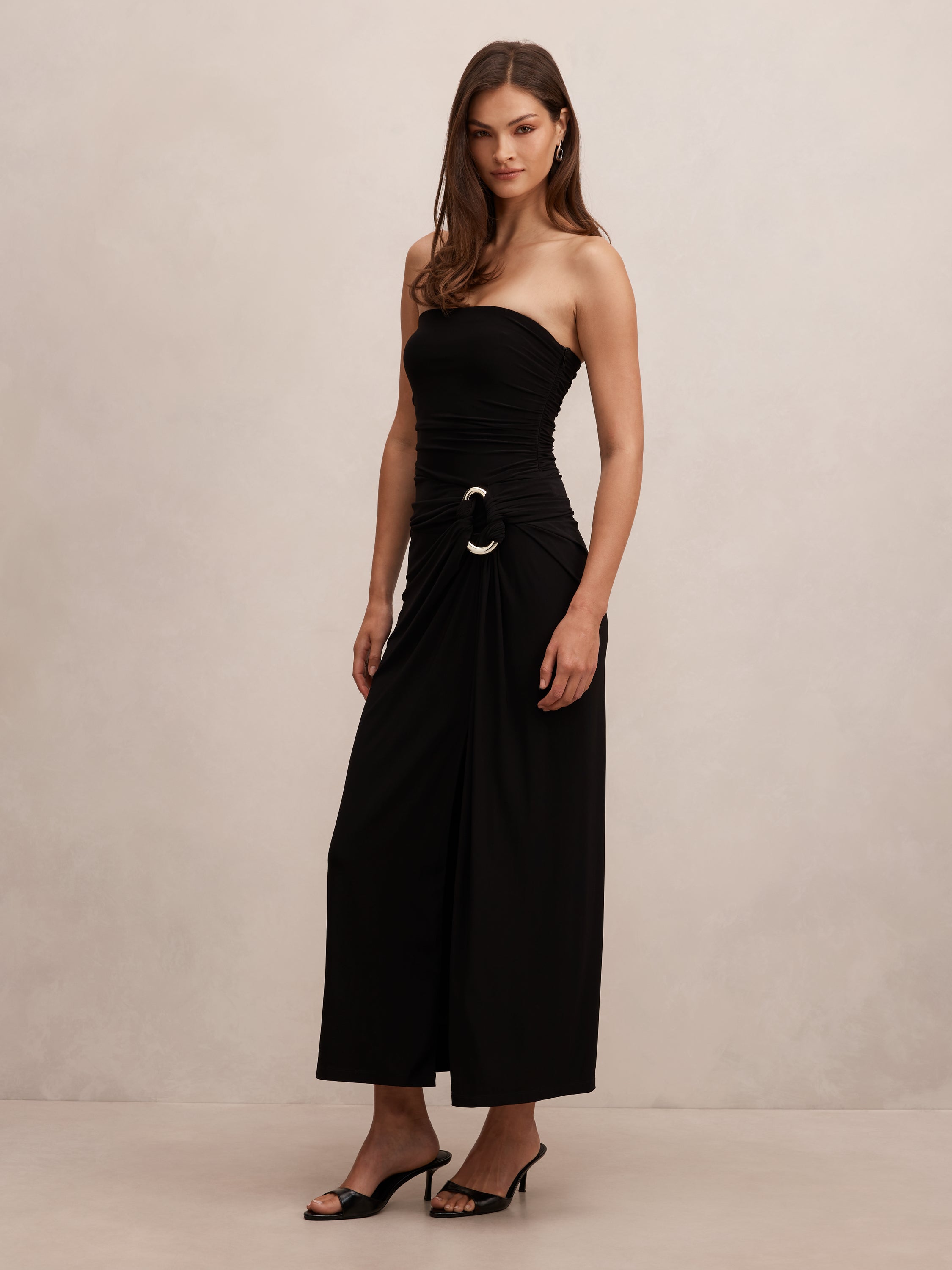 Keely Strapless Jersey Maxi Dress