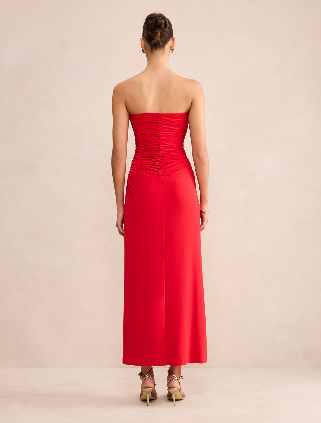 Keely Strapless Jersey Maxi
