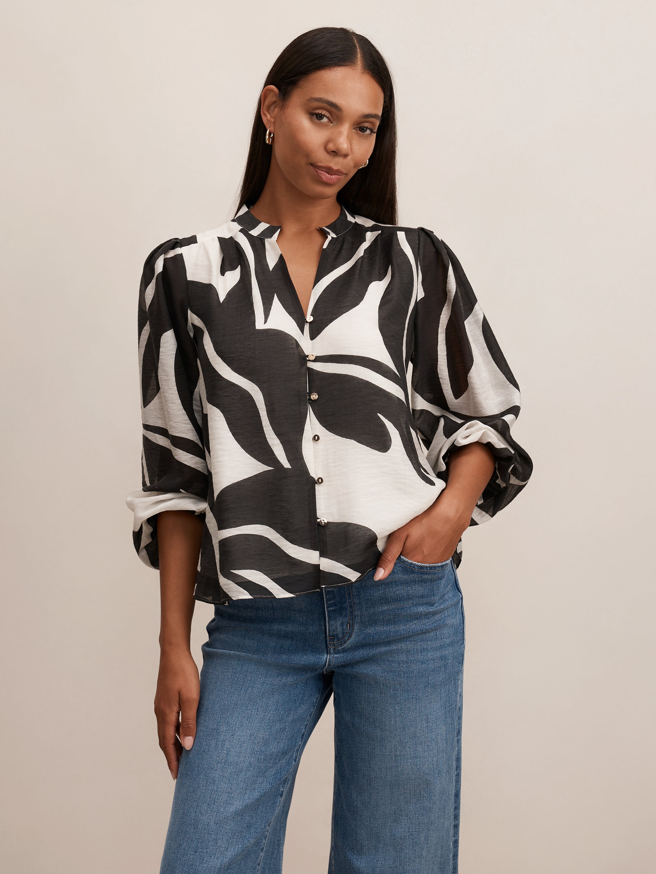 Adaline Printed Blouse
