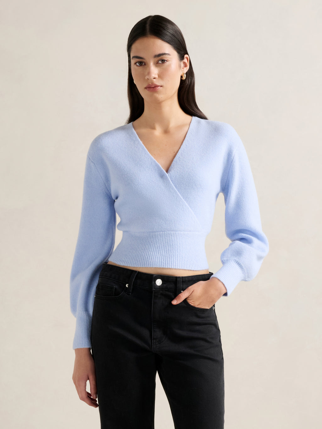 Sloane Wrap Knit Sweater