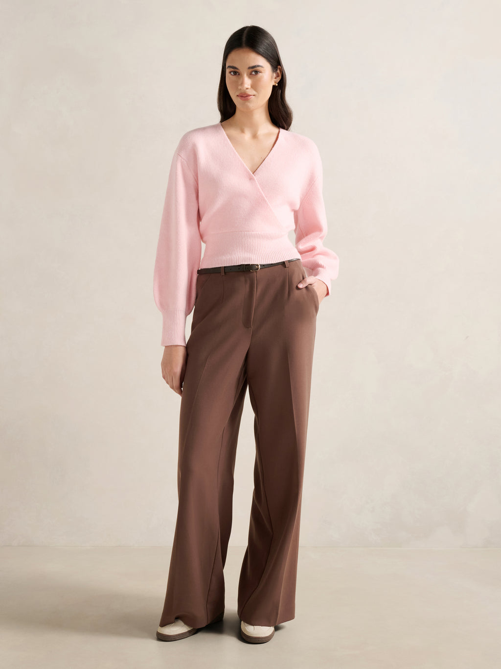 Sloane Wrap Knit Sweater