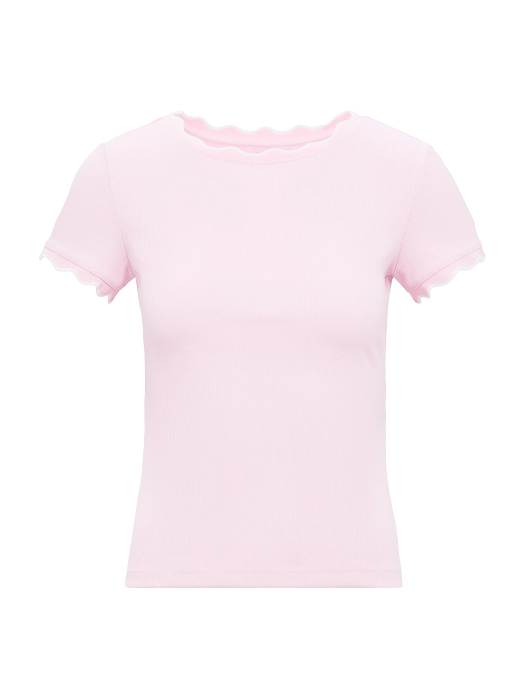 Rebecca Scallop Trim Tee