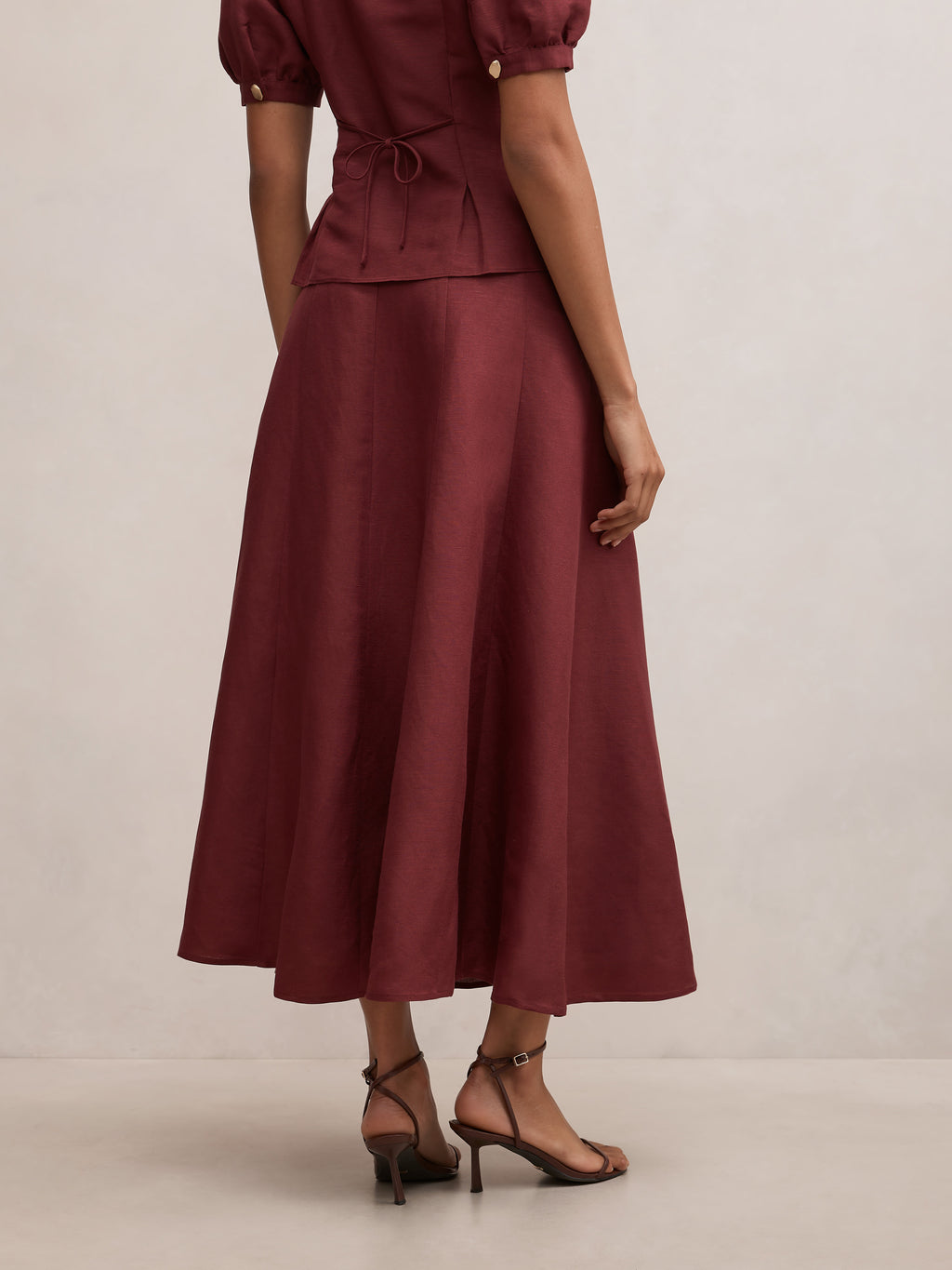 Foster Button Maxi Skirt