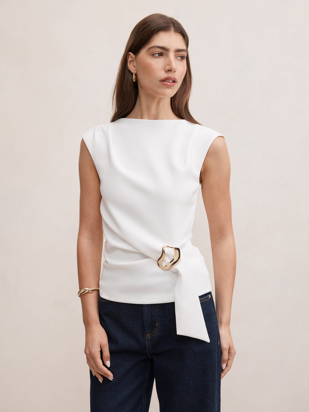 Serena Hardware Detail Top