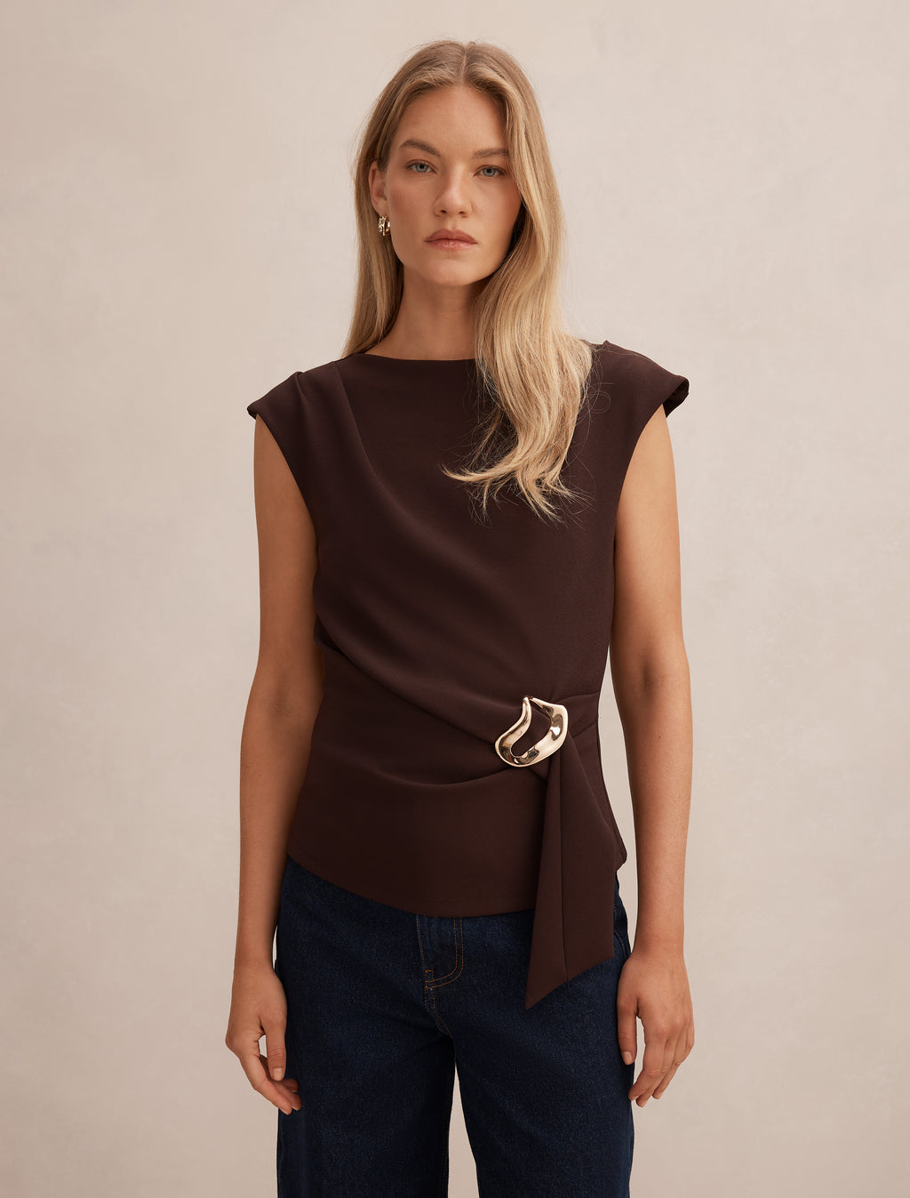 Serena Hardware Detail Top
