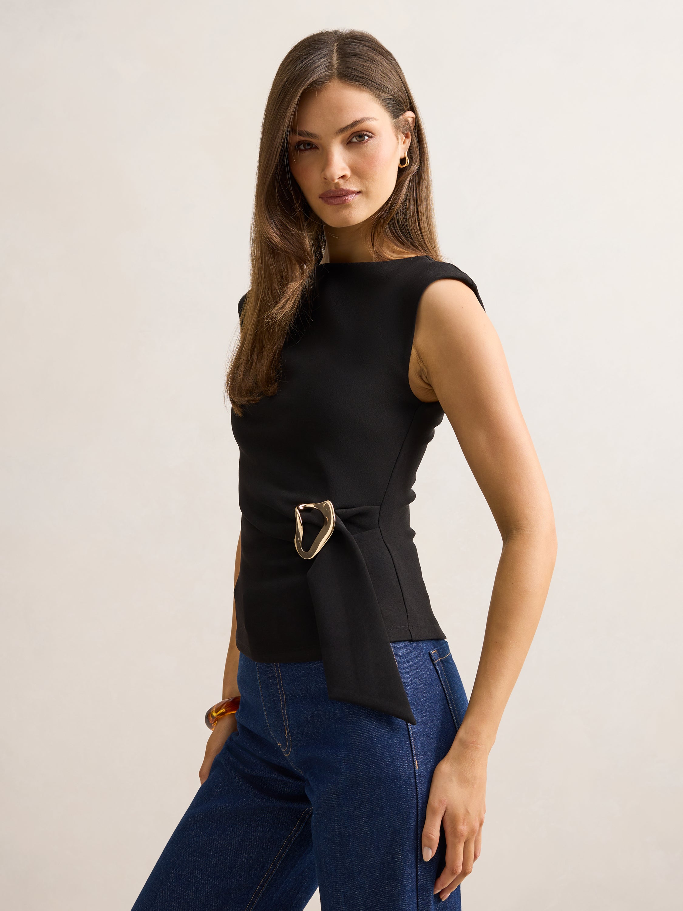 Serena Hardware Detail Top