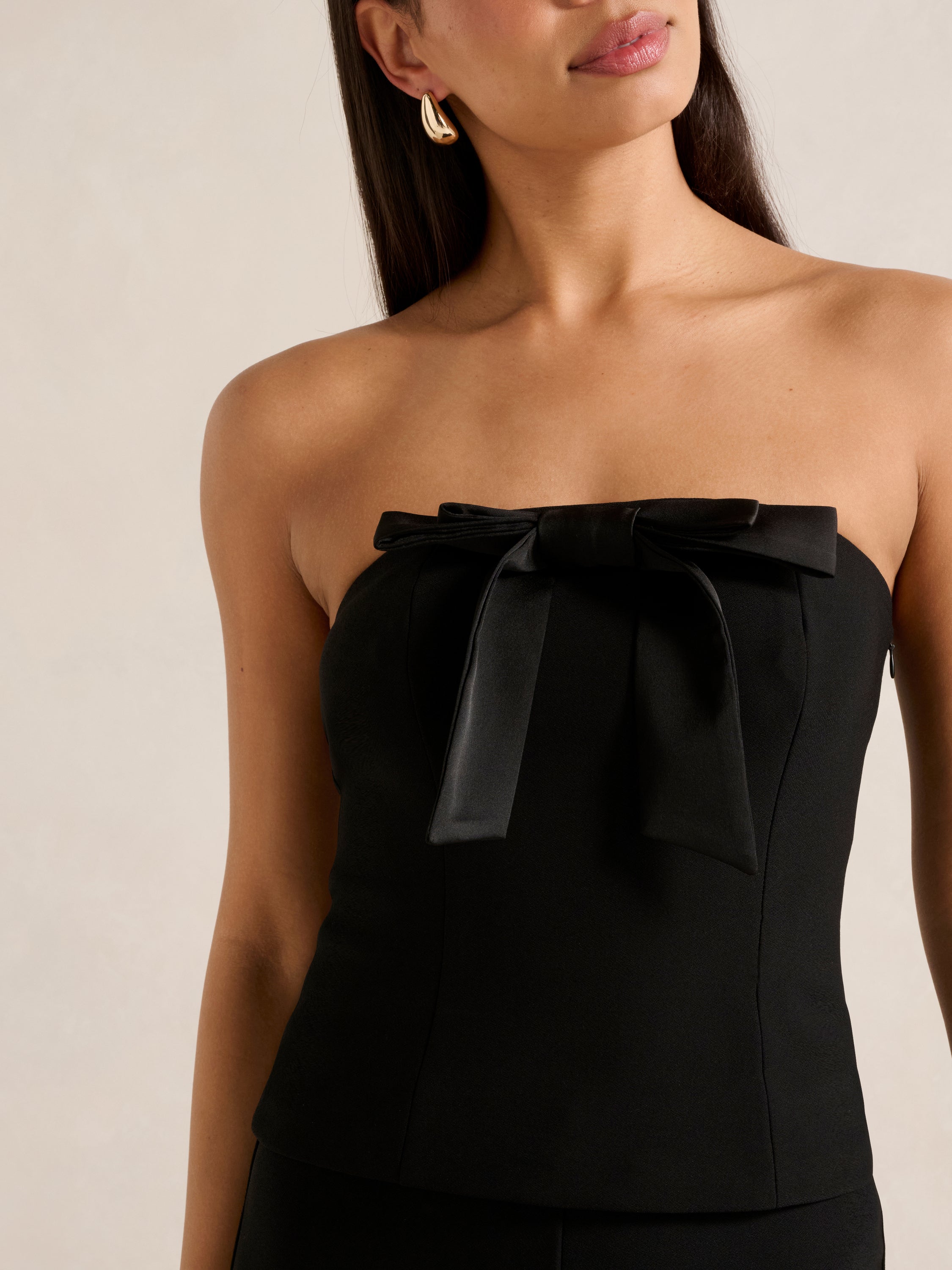 Shanae Strapless Bow Top