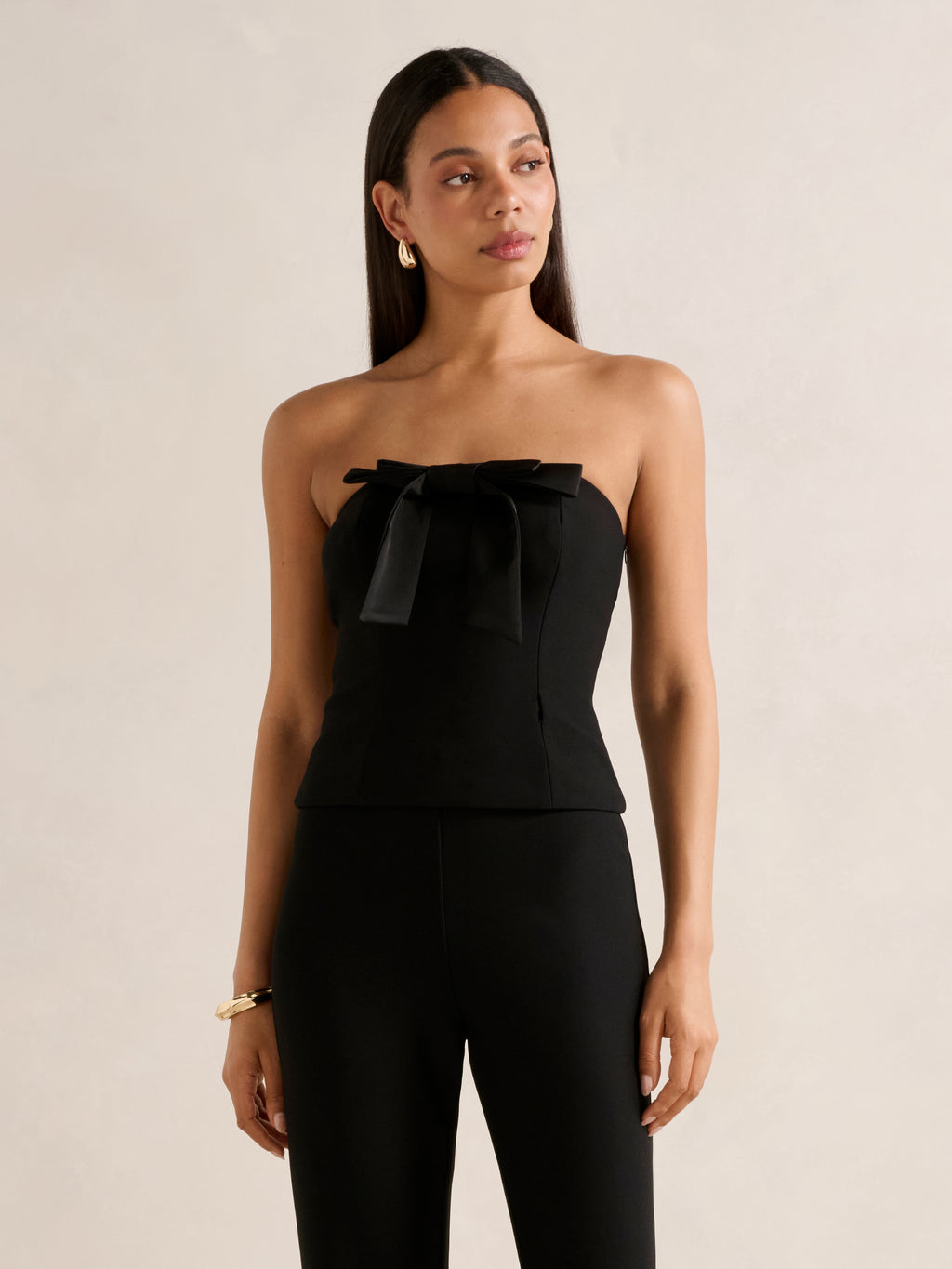 Shanae Strapless Bow Top