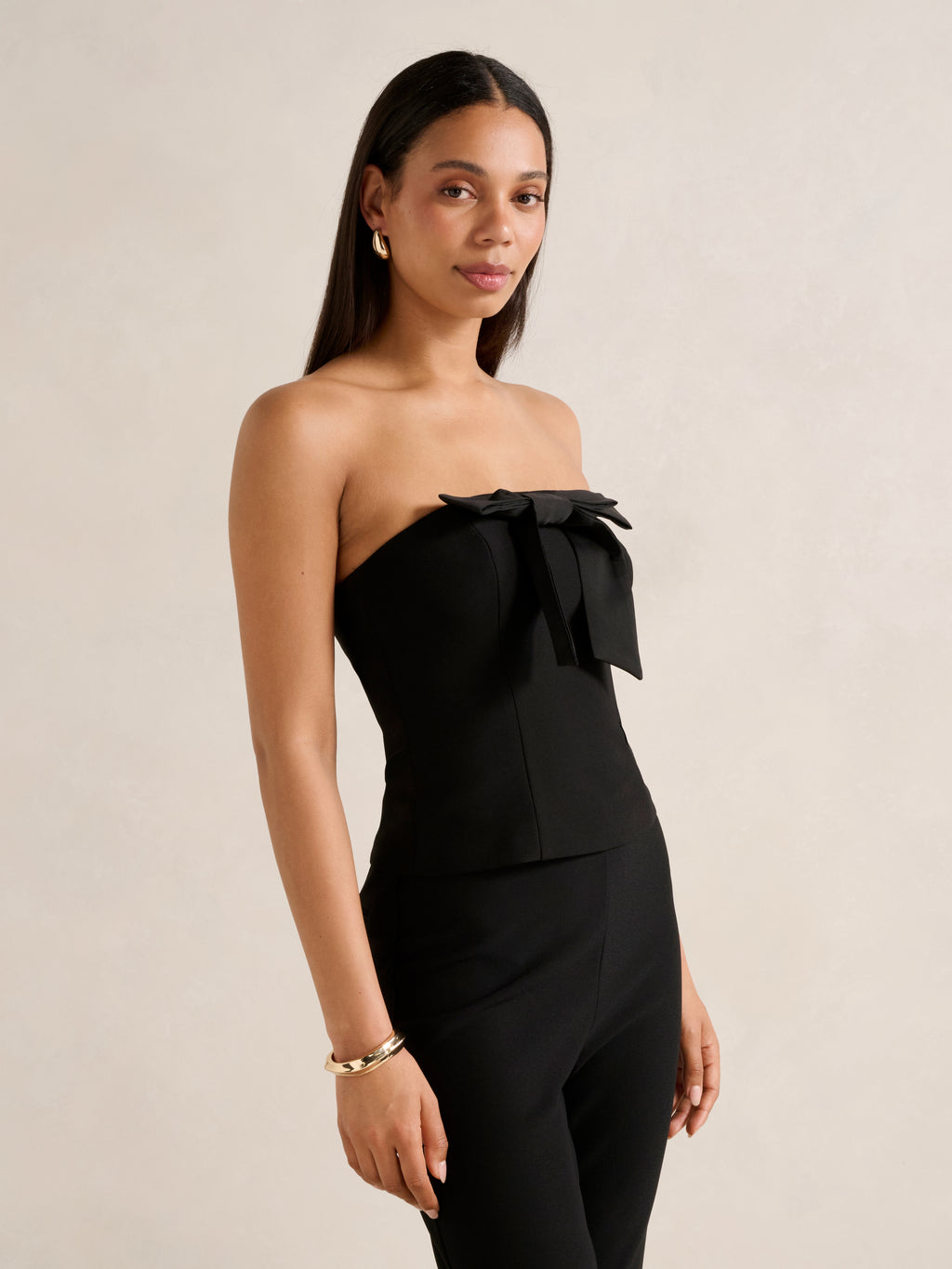 Shanae Strapless Bow Top