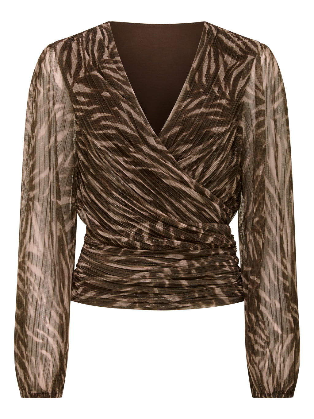 Odette Plisse Wrap Top