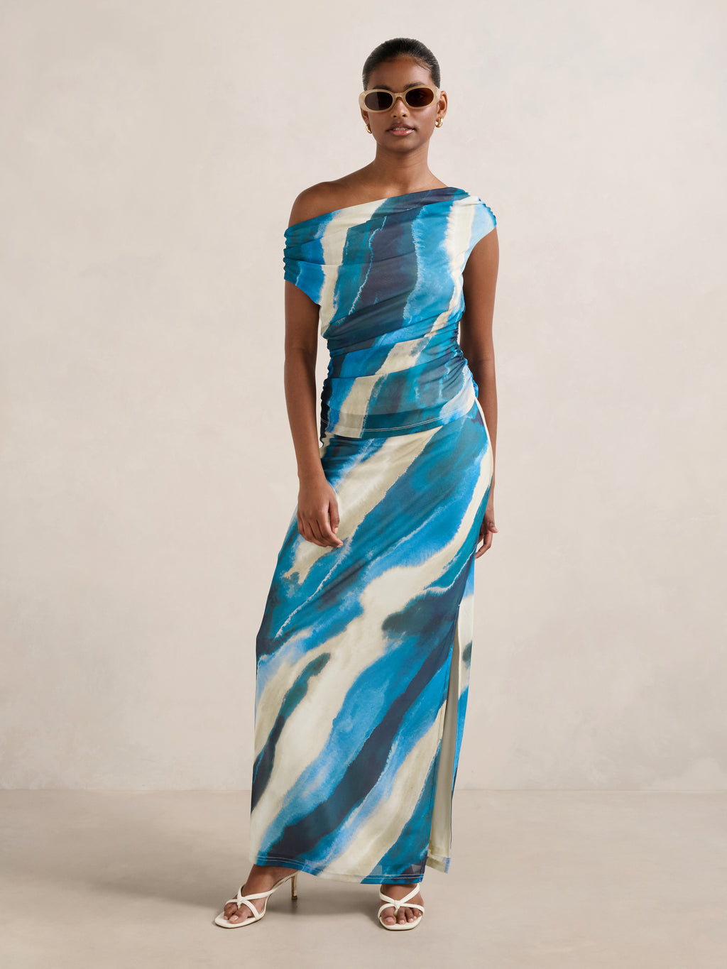 Mia Petite Mesh Maxi Skirt