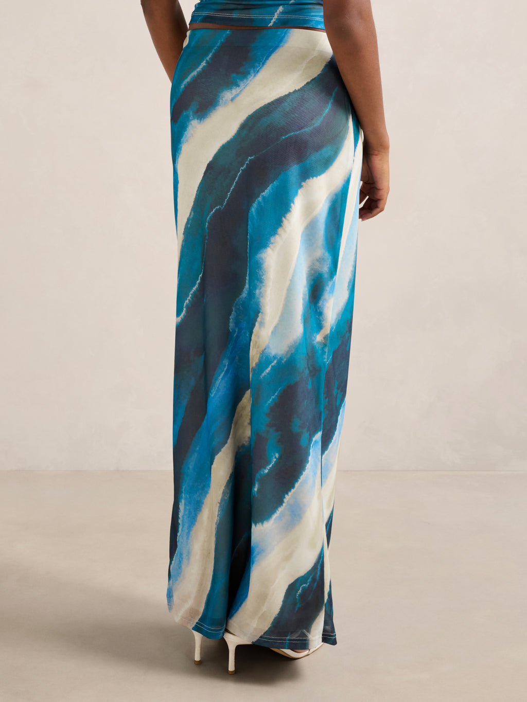 Mia Petite Mesh Maxi Skirt