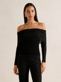 Brynn Bardot Knit Top