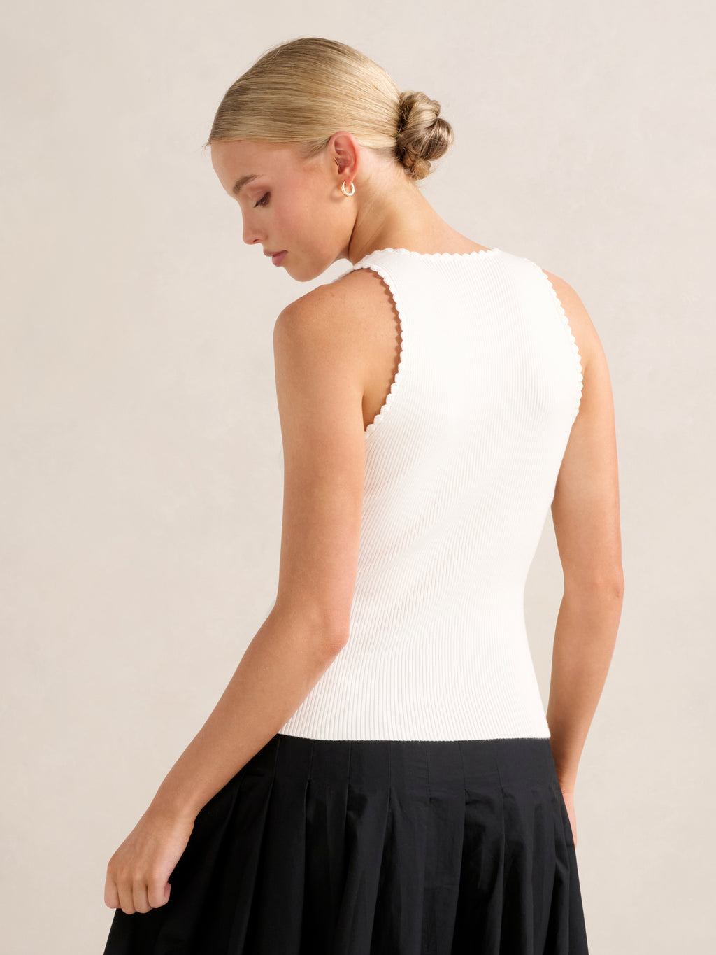Bree Crochet Detail Knit Tank
