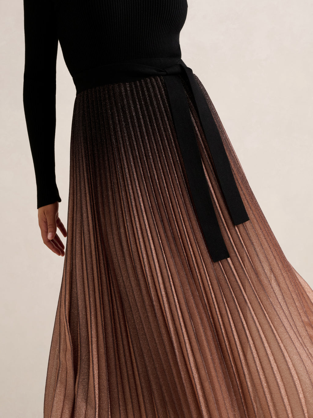 Celina Ombre Metallic Midi Dress