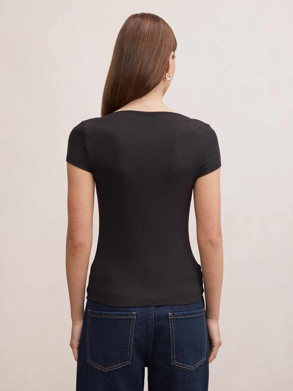 Andie Boat Neck Baby Tee