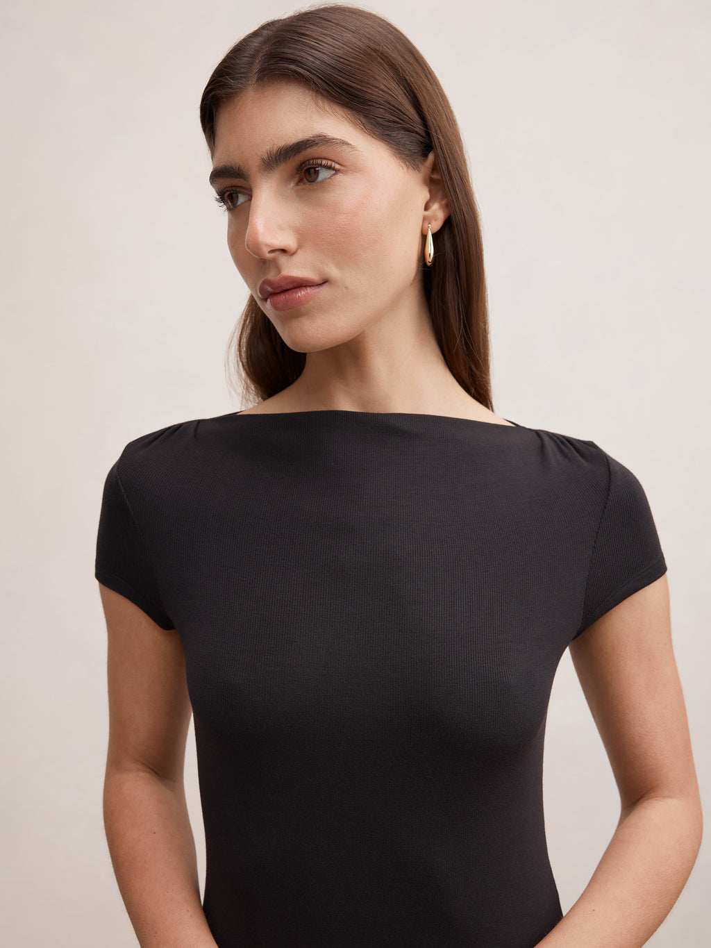 Andie Boat Neck Baby Tee