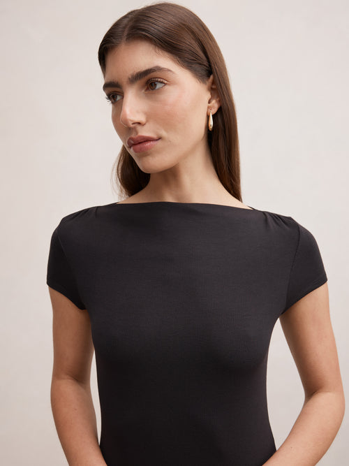 Andie Boat Neck Baby Tee
