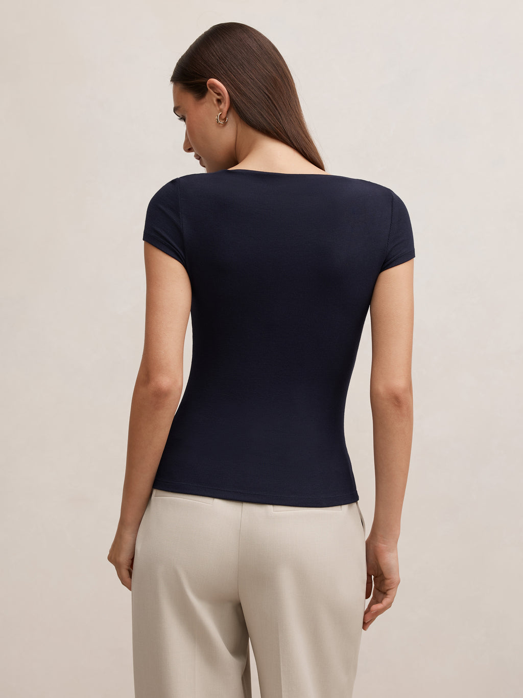 Andie Boat Neck Baby Tee