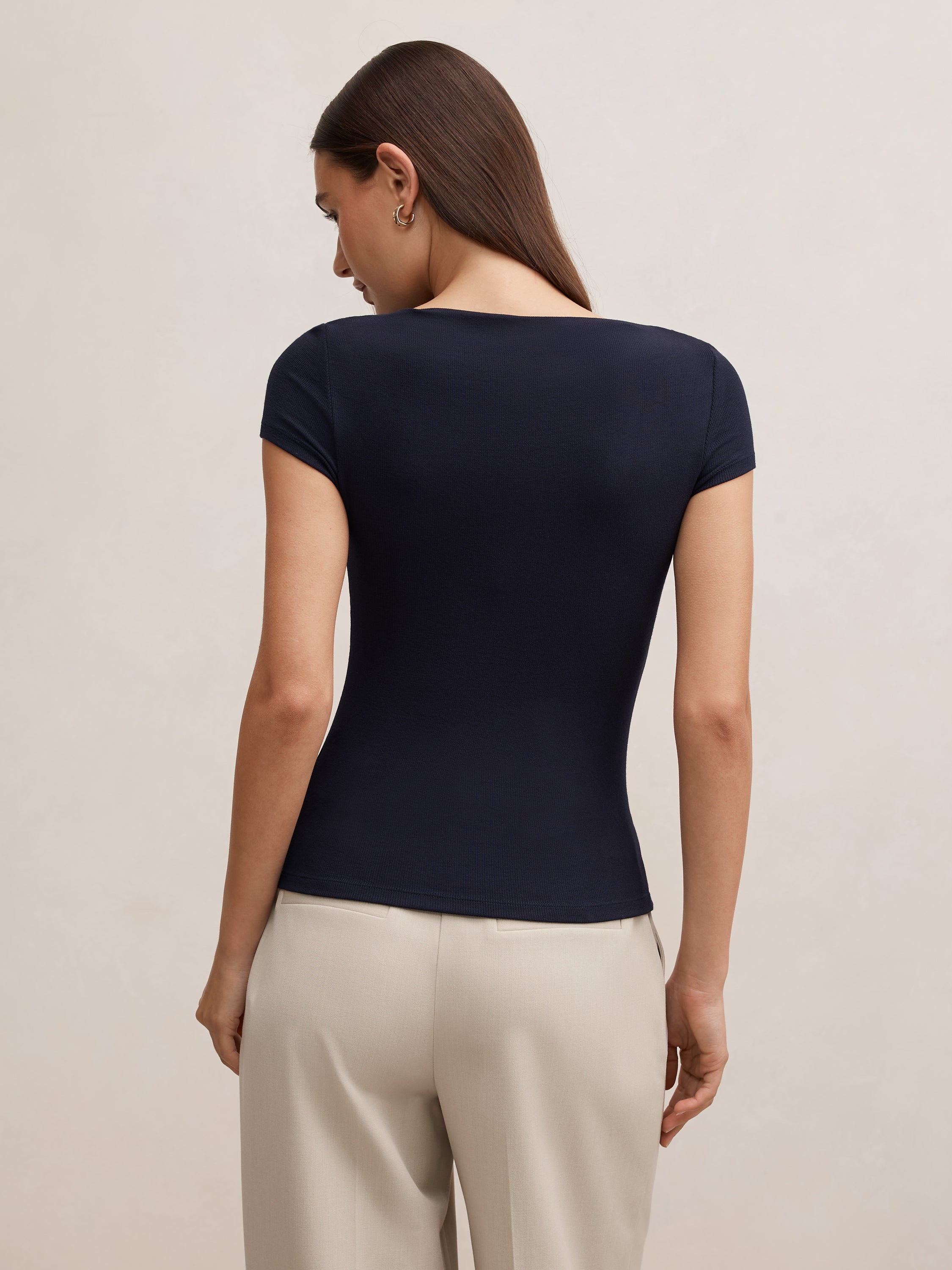 Andie Boat Neck Baby Tee