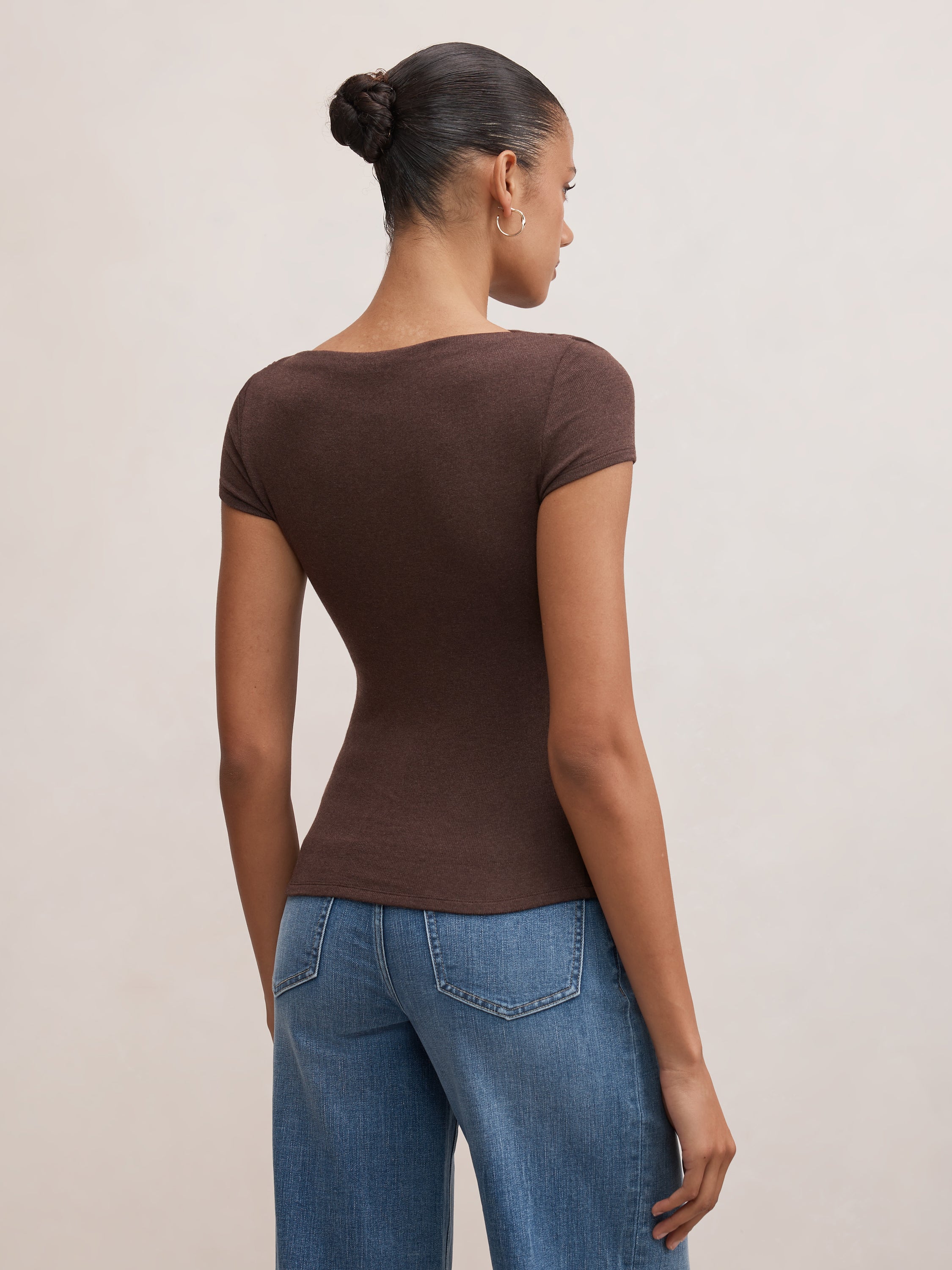 Andie Boat Neck Baby Tee
