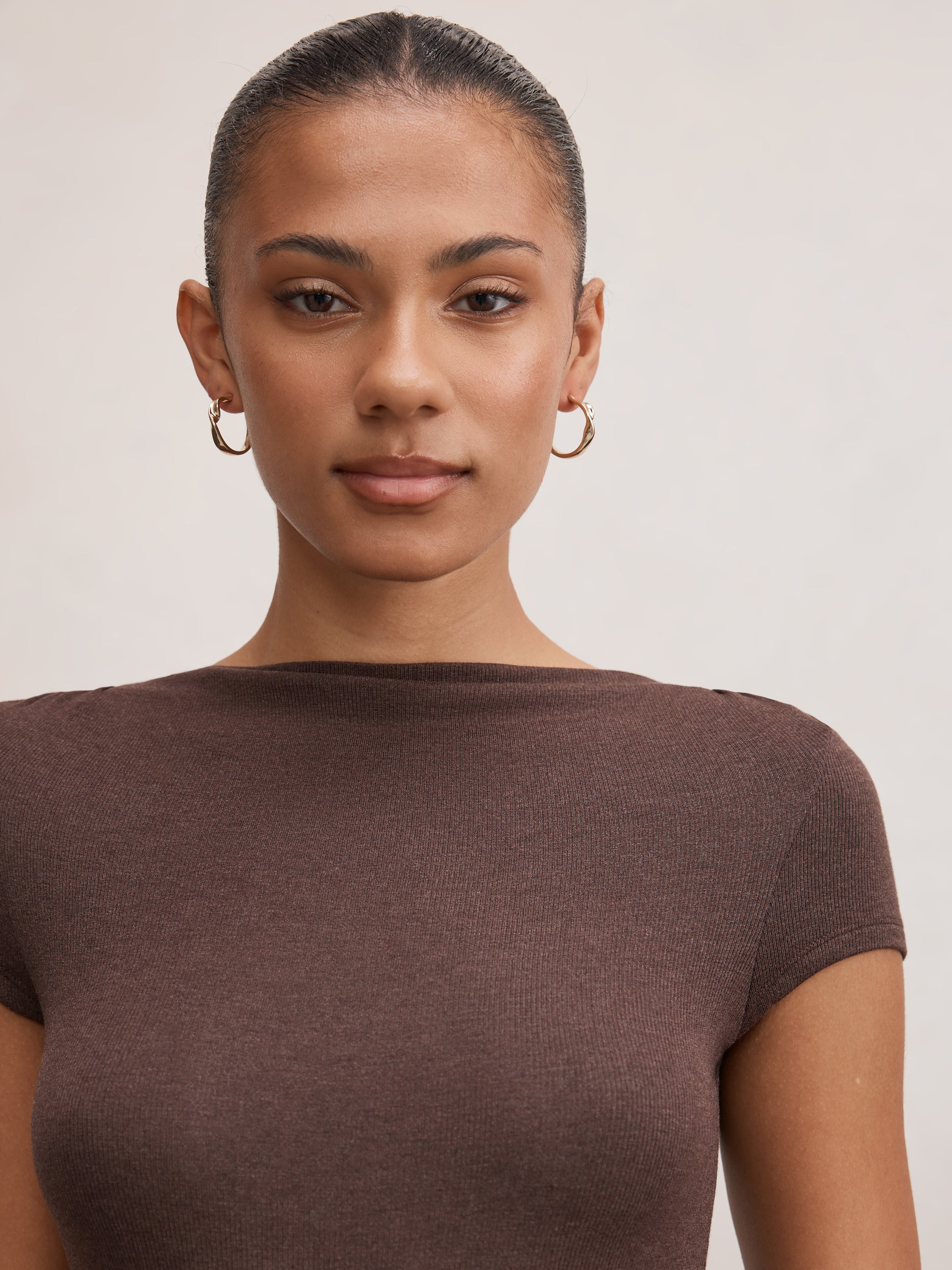 Andie Boat Neck Baby Tee