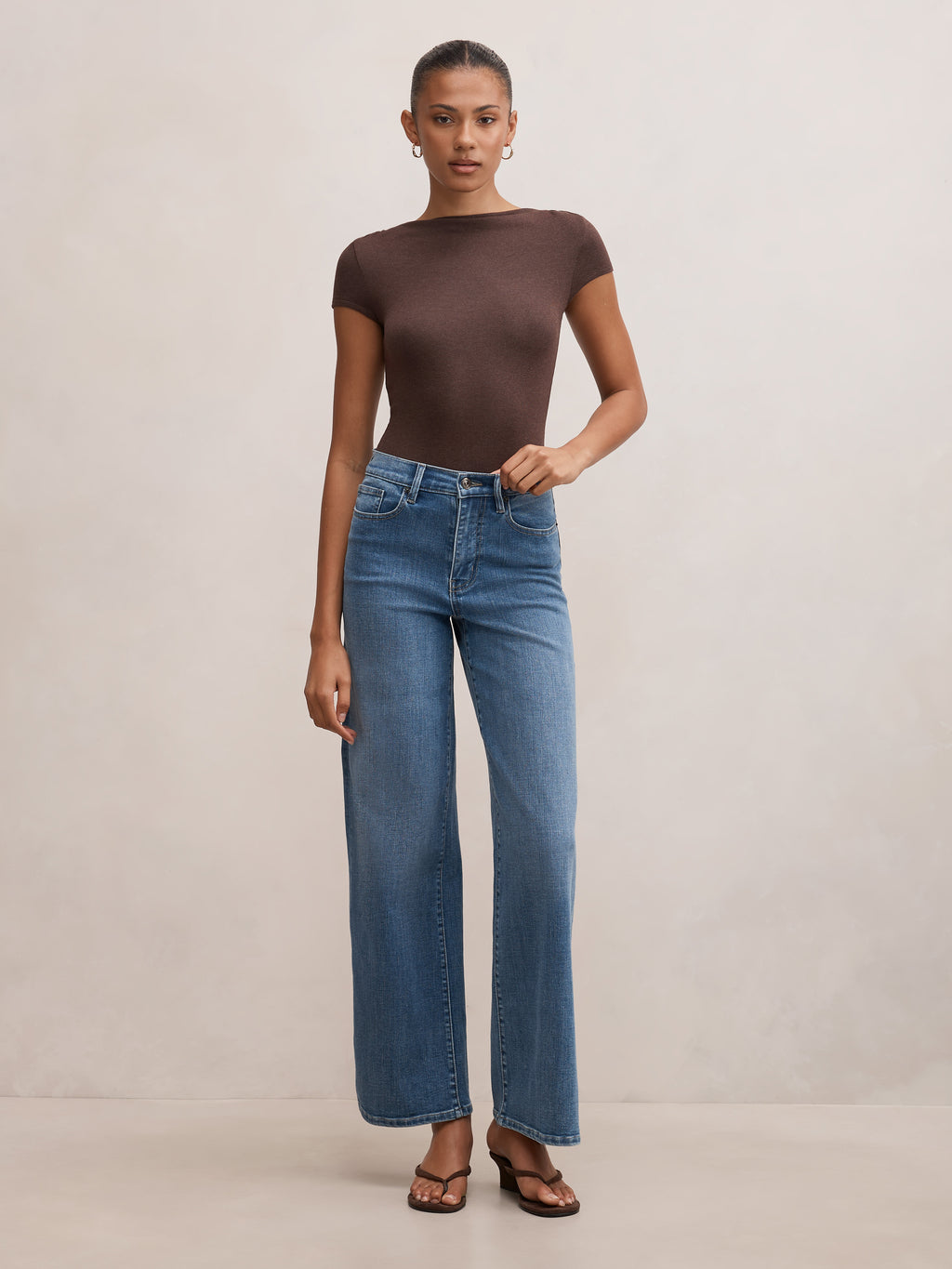 Andie Boat Neck Baby Tee