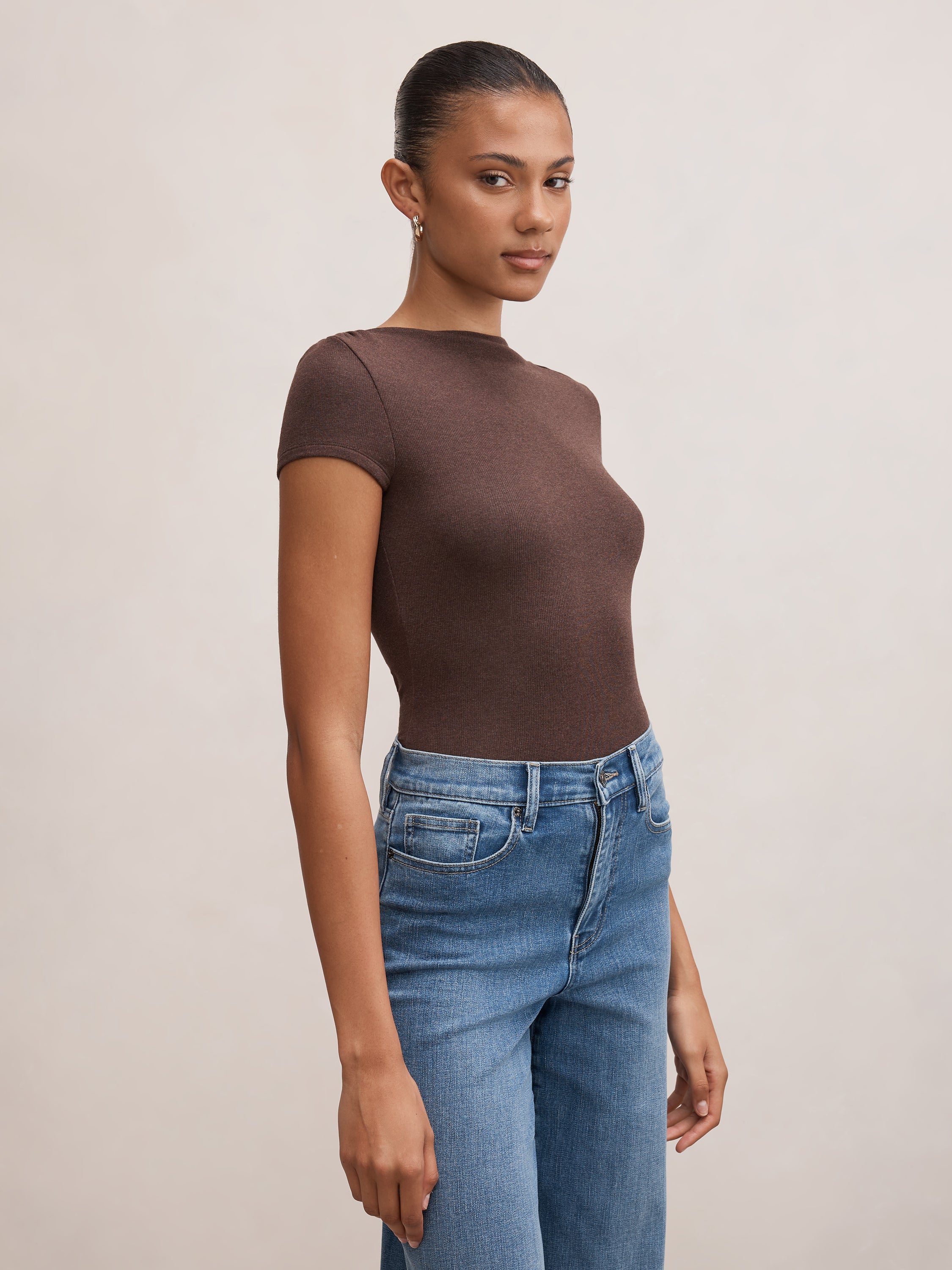 Andie Boat Neck Baby Tee