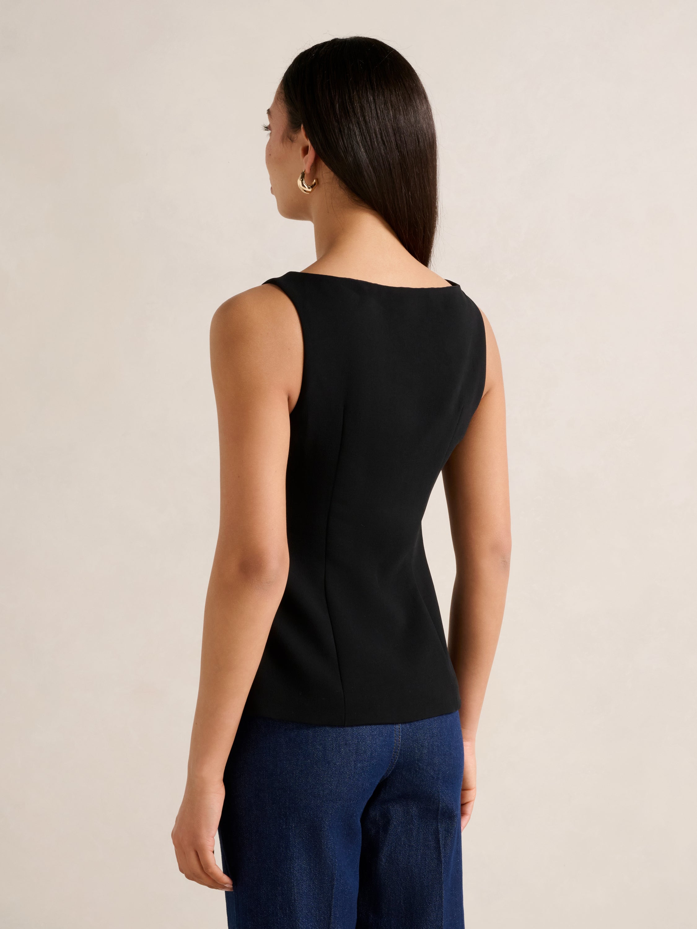 Pheobe Asymmetrical Vest Top