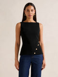Pheobe Asymmetrical Vest Top