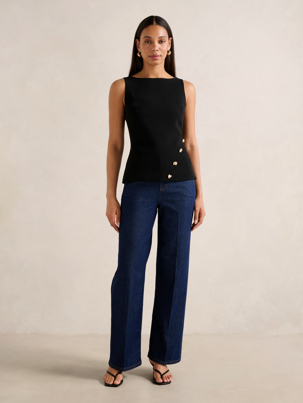 Pheobe Asymmetrical Vest Top