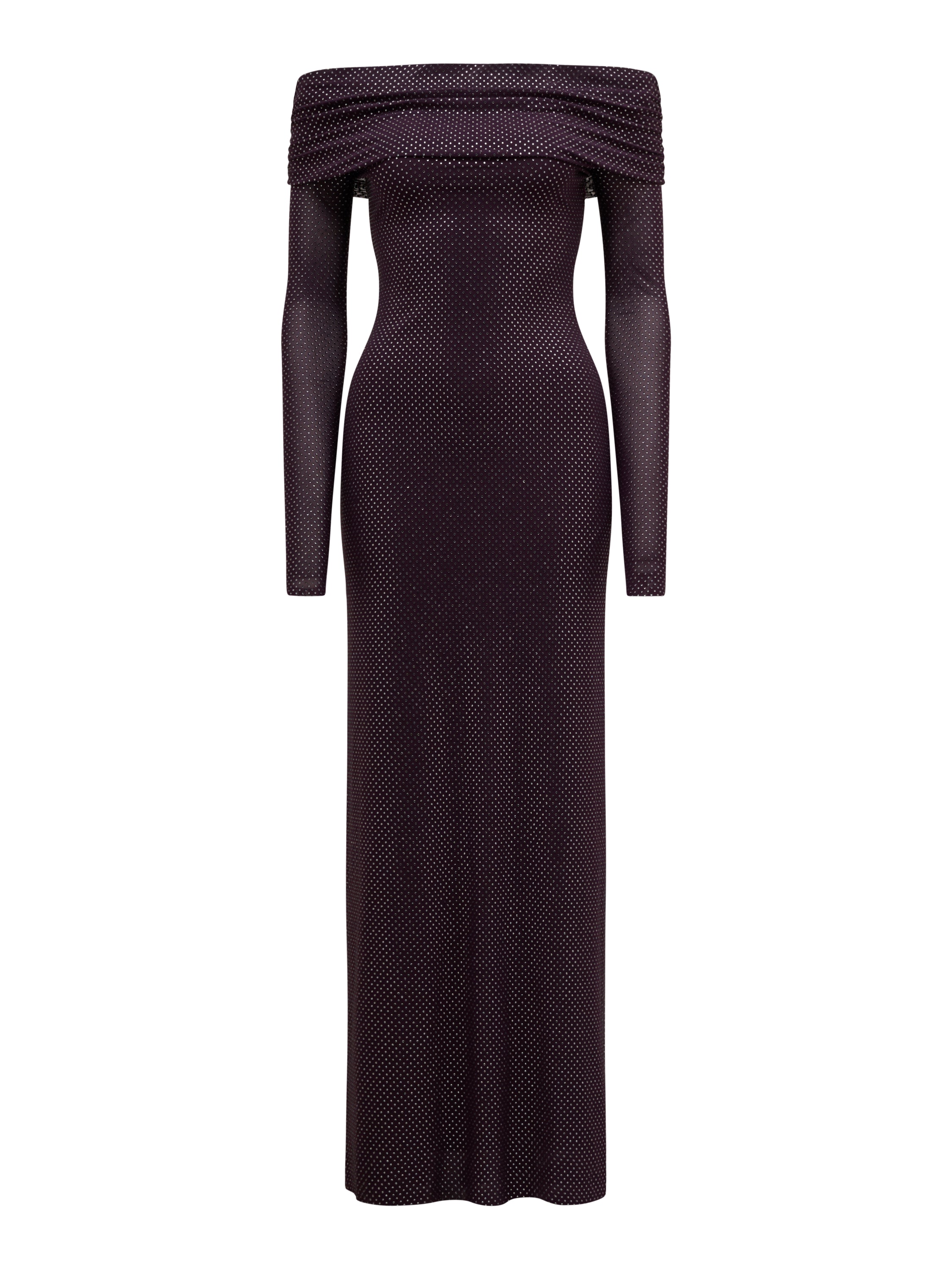 Effie Bardot Heatseal Maxi Dress