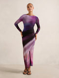 Stephanie Long Sleeved Midi Dress