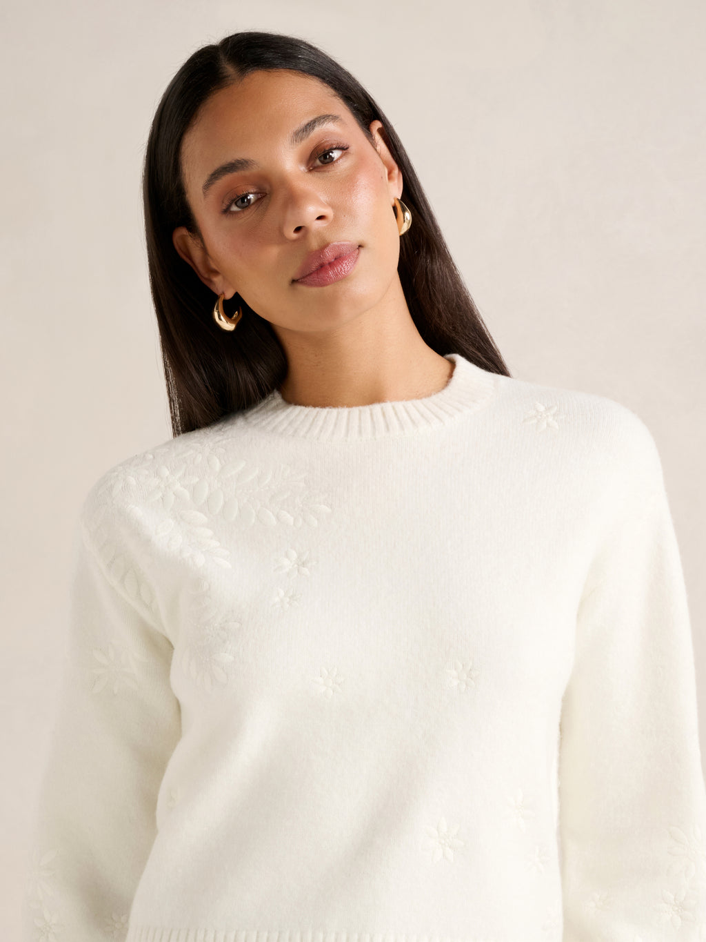 Harmony Floral Embroidered Sweater