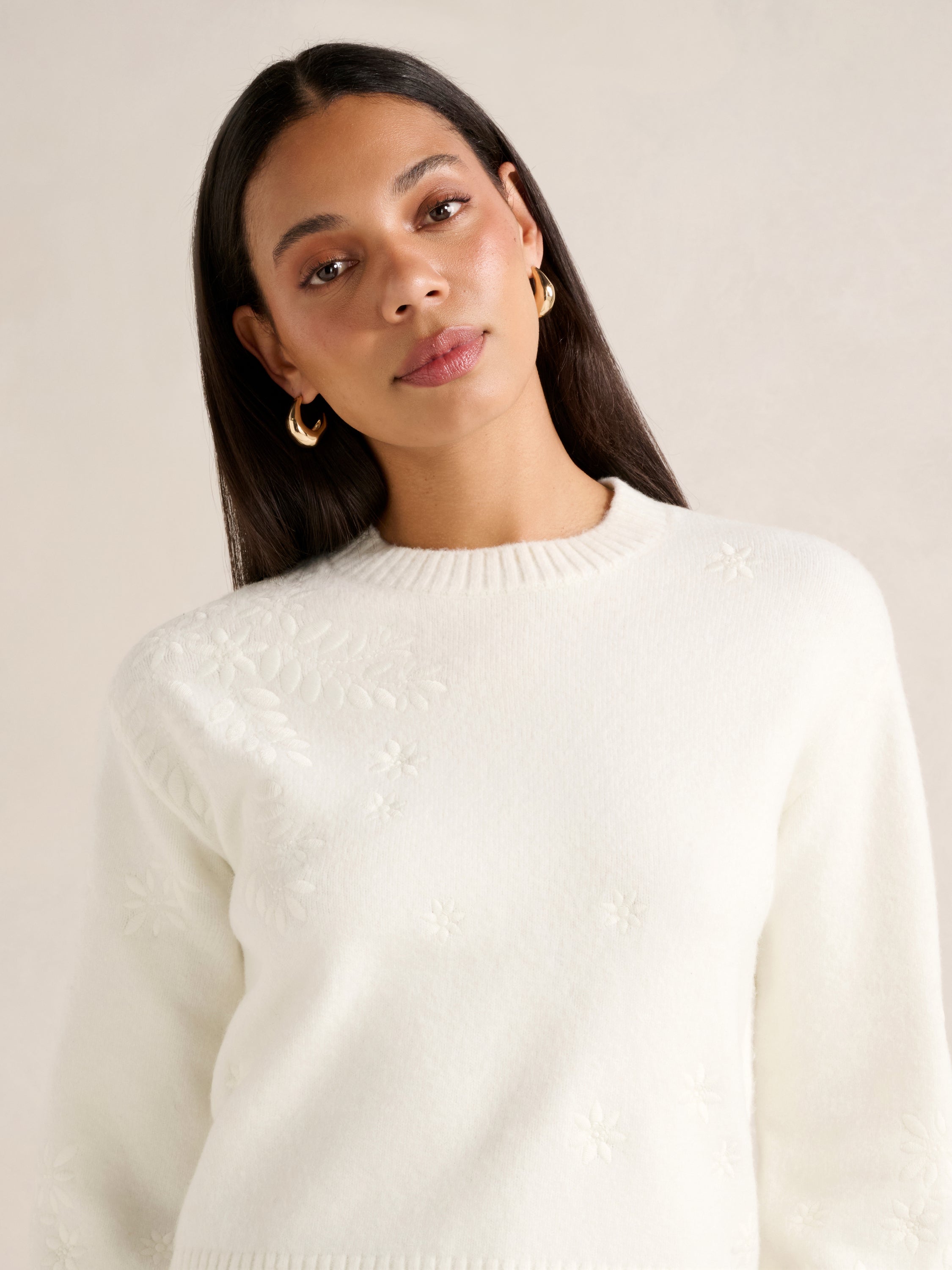 Harmony Floral Embroidered Sweater