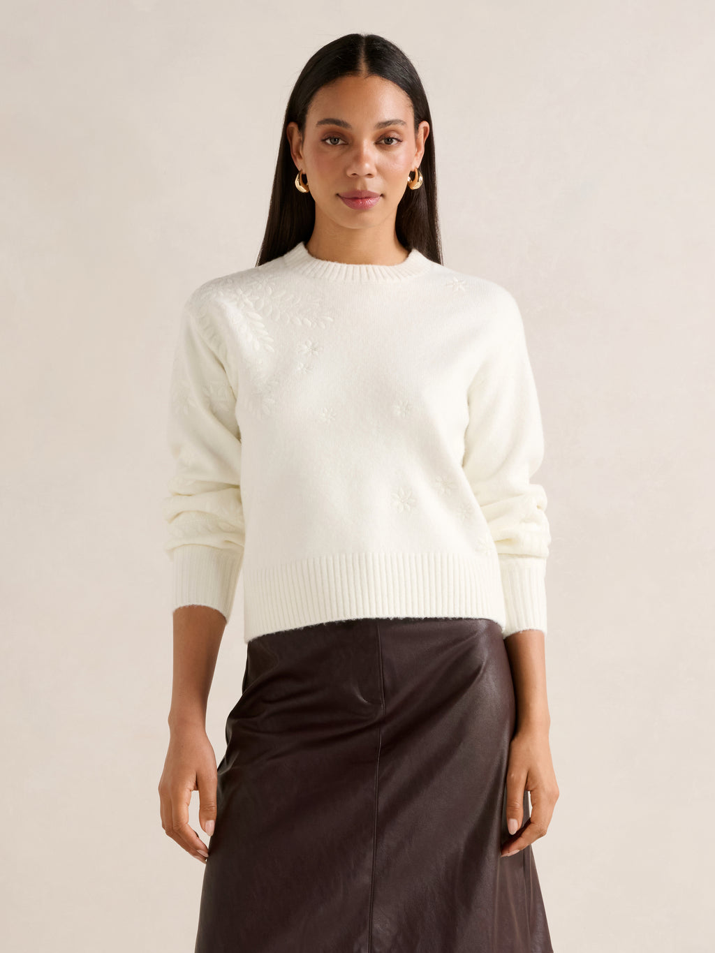 Harmony Floral Embroidered Sweater