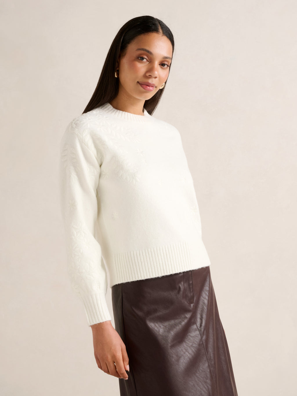 Harmony Floral Embroidered Sweater