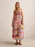 Gina Gathered Waist Midi Dress