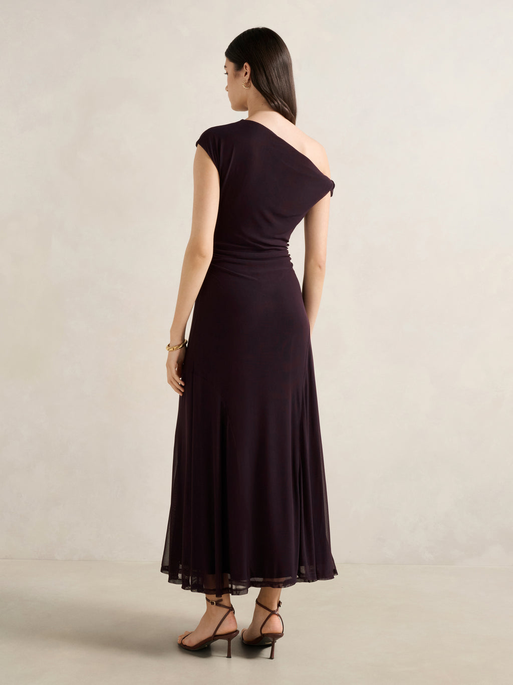 Violet Asym Jersey Midi Dress
