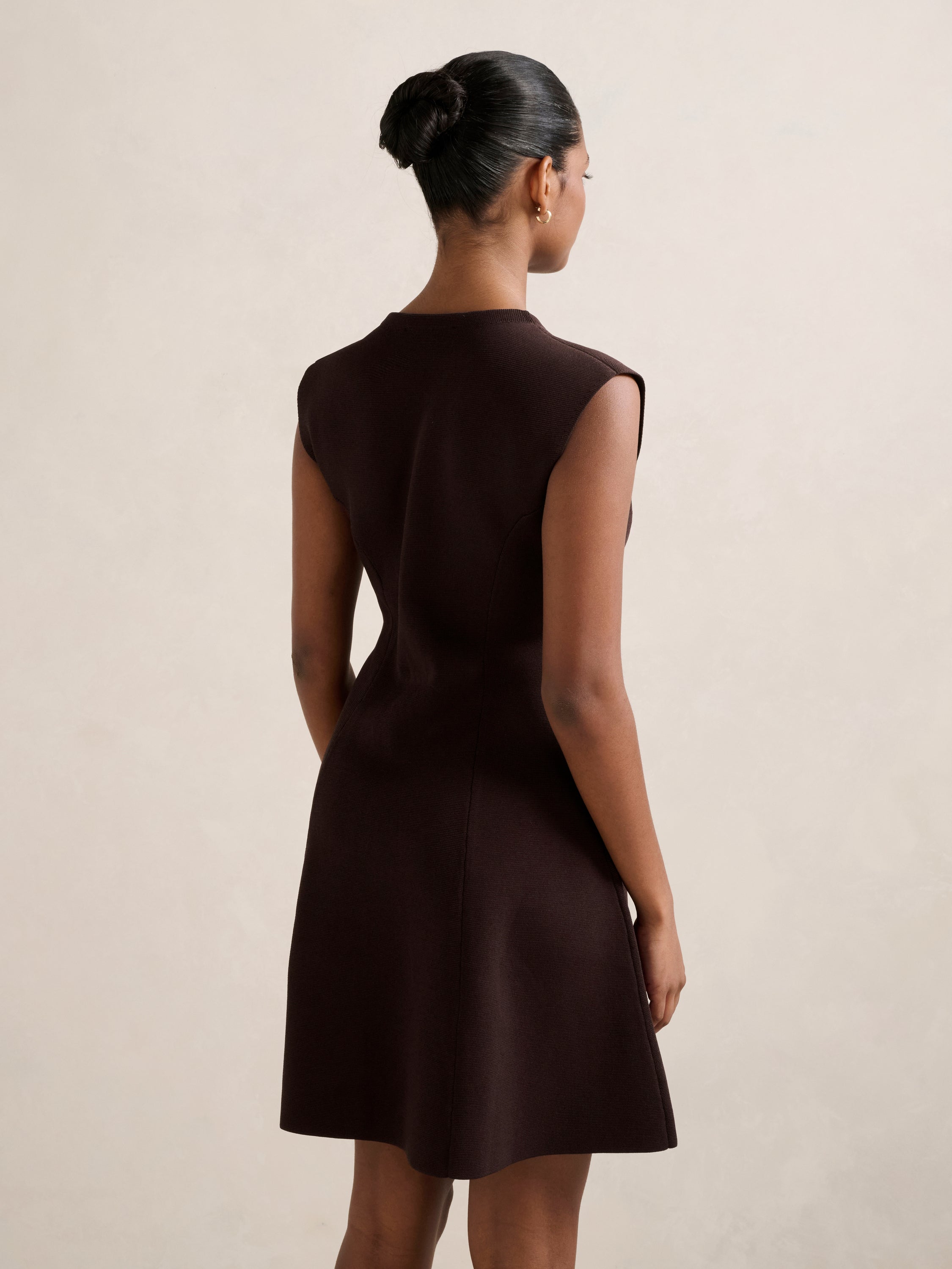 Katerina Petite Crepe Knit Mini Dress