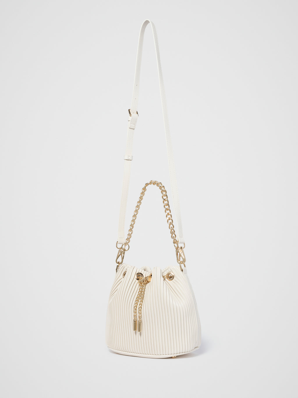 Dahlia Drawstring Pleat Bucket Bag